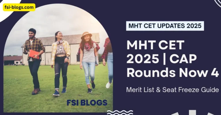 MHT CET CAP Round 4 Allotment 2025